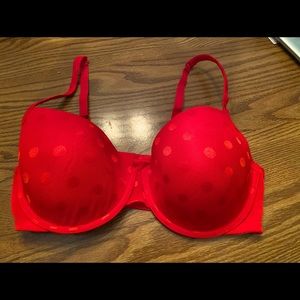 Red Hot Polka Dot Bra!!